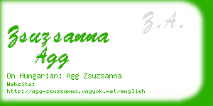 zsuzsanna agg business card
